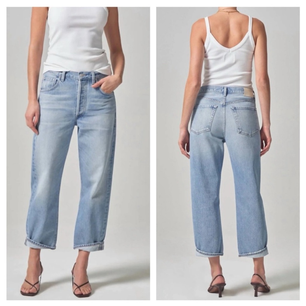 Citizens Of Humanity - Dahlia Bow Leg Baby Roll Jeans Sz 31 Nwt